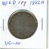 Image 1 : Newfoundland. 1882H Silver 50 Cents. Heaton Mint. Mintage of 100,000. VG-10.