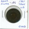 Image 1 : Nova Scotia. 1861 Large Bud Large Cent. The first large cent issued by the Colony. Good-4.