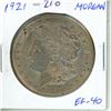 Image 1 : U.S. 1921 Morgan Silver Dollar. Philadelphia Mint. EF-40.