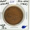 Fort Henry bronze medal. Issued in 1963 to mark the War of 1812. Uncirculated.