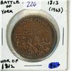 226  Battle of York bronze medal. Issued in 1963 to mark the centennial of this famous battle in the War 