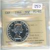 Image 1 : 1964 Canadian Silver 50 Cents, ICCS certified & graded PL-65.