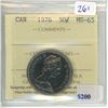 Image 1 : 1976 Canadian 50 Cents, ICCS certified & graded MS-65.