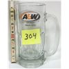 Image 1 : Vintage 1970's A&W 7" glass mug 18 oz size