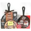 Image 1 : 2 New Cast Iron skillet dessert sets Cinnaroll & Brownie