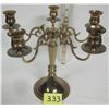 Image 1 : Vintage 5 stem heavy brass Candelabra Tower Craftsmen purchased 1956 Birks Jewellers