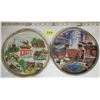Image 1 : Pair 11" souviner serving trays metal Yellowstone National Park Knotts Berry Farm