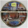 Image 3 : Pair 11" souviner serving trays metal Yellowstone National Park Knotts Berry Farm