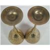 Image 4 : Pair 81/2" etched brass goblets marked "Tarrab" Arabic??