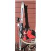 Image 1 : Down Hill ski set Rossingnal E650 Downhill skis made in France 2 Scott Olympic ski poles size 8 Nord