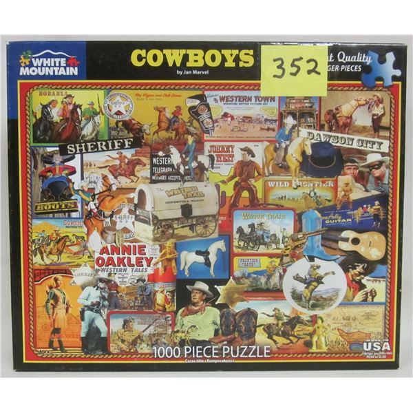 White Moutain Cowboys 1000 pce jigsaw puzzle