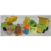 Image 1 : Lot vintage Fisher Price construction vehicles & Little people