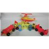Image 1 : Lot vintage Fisher Price Airport parts vehicles  & little people