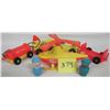 Image 2 : Lot vintage Fisher Price Airport parts vehicles  & little people