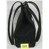 Image 2 : Blk 8"x9" zippered nylon handbag + Nylon waist pouch