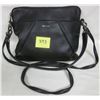 Image 1 : 12"x10" Blk leather MATT & NAT handbag/adjustable shoulder strap