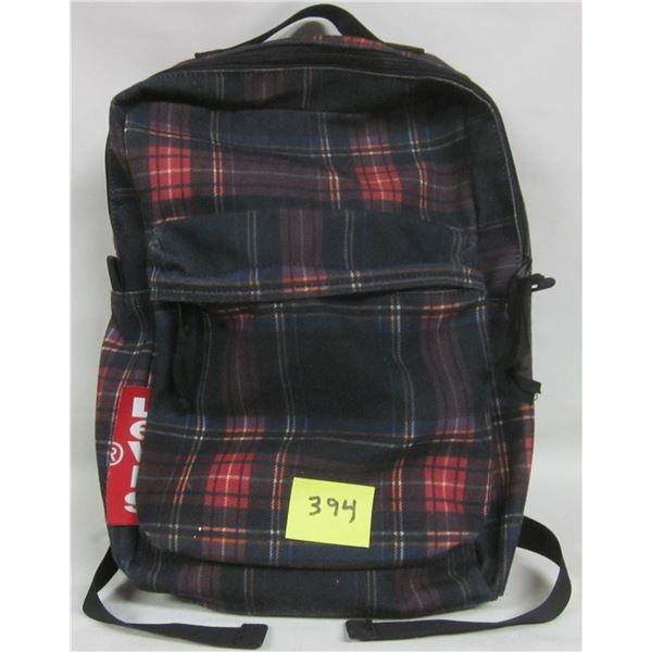 LEVIS 14 x10  plaid back pack