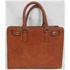 Image 3 : 12"x10"x4" Brown leather MICHAEL KORS hand bag purse & shoulder strap