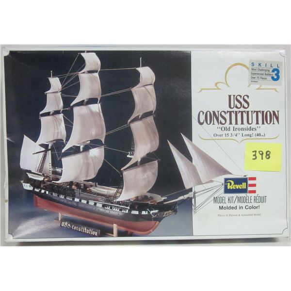 Rare 1979 USS Constitution "Old Ironsides" Revell model kit sealed bags - Instructions