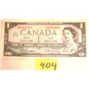 Image 1 : 1967 Canadian $1 bill banknote centennial 1867-1967 Beattie-Rasninski h/p 8562253