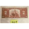 Image 2 : 1937 Bank Canada $2 bill/banknote King George V Gordon-Towers YB0672181