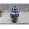 Image 1 : Vintage blue and white handmade porcenlain ginger jar (34cm tall)