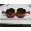 Image 1 : orange ceramic soup bowls