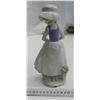 Image 1 : Vintage Nao Lladro girl with with black poodle dog driso made in japan