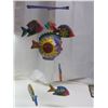 Image 1 : Art/folk art wooden fish mobile handmade and painted