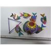 Image 3 : Art/folk art wooden fish mobile handmade and painted