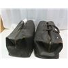 Image 1 : 2 antique leather medical docters bag ( fair condition)