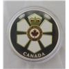 Image 1 : 2017 $20 Canadian Honours: 50th Anniversary of the Order of Canada. Colourized 99.99% pure Silver. P