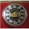 Image 1 : 2009 $15 Lunar Calendar Year of the Ox. Sterling Silver with 24-karat gold plating on Cameo. Proof w