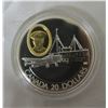 Image 1 : 1993 $20 Lockheed 14 Super Electra. Passenger & Cargo plane. Sterling Silver with 24-karat gold plat