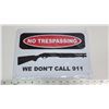 Image 1 : 11 3/4 x 8 inch tin sign "911"