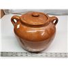 Image 1 : Large Medalta Bean Crock EUC