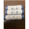 Image 1 : 3 rolls Rare rolls 2004 5¢ BU P