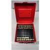 Image 2 : Ammo box of empty bullet cases - 30pcs of .308 casings & 17pcs of 7mm 08 brass casings