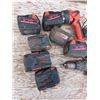 Image 5 : 3 Milwaukee wireless drills, light, batteries and chargers
