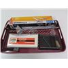 Image 1 : serving tray with office supplies