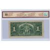 Image 2 : 1937 Graded Canadian 1 dollar bill - Gordon/Towers - Prefix N/L 7740411 - BCS-VF 20