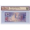 Image 2 : 2005 Graded Canadian 10 dollar bill - Jenkins/Carney - Prefix BTZ 5366932 - BCS-UNC 50