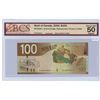 Image 1 : 2004 Graded Canadian 100 dollar bill - Jenkins/Dodge - Prefix EJG 5616511 - BCS-UNC 50