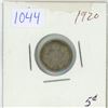 Image 1 : 1920 Canadian 5 cent silver coin