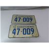 Image 1 : 1972 pair of SK licence plates