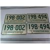 Image 1 : two matching 1974 SK licence plates