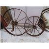 Image 1 : set of two wagon wheel small and medium size