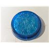 Image 3 : blue glass ashtray - 10" wide