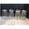 Image 1 : 4 Vintage jars with lids ( NABOB/ food prodcuts)