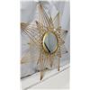 Image 2 : Starburst style mirror décor 39.5"W metal frame